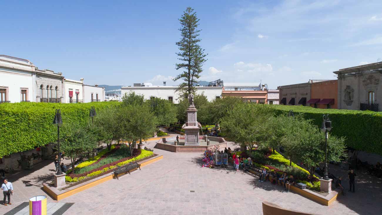 Plaza de Armas en Querétaro.