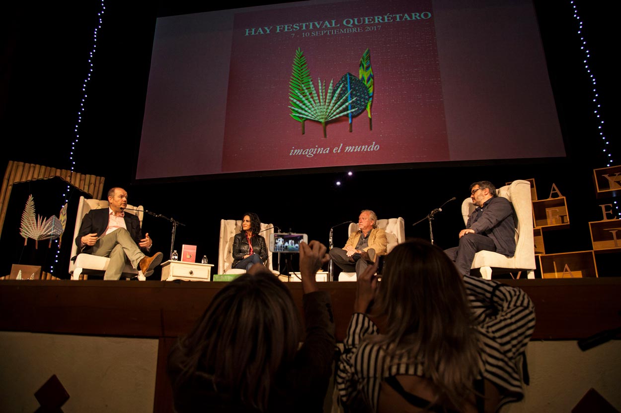 Jon Lee, Lydia Cahco y Mark Thompson Hay Festival Querétaro 2017